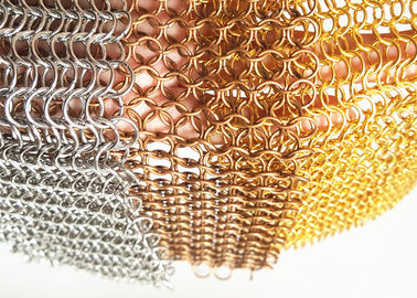 正面のためのステンレス鋼の金属リング網、銅の金属のChainmailリング カーテン