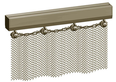 1.2mm x 6mmの金属の網の飾り布の開きのスペース ディバイダーのためのアルミニウム コイルの網