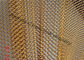 部屋の装飾のための金色の1.2mmワイヤーAlumiumの金属の網の飾り布5x5mm