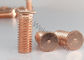 銅のめっきされた鋼鉄は引き分けアークのスタッドの溶接工帝国糸かメートル糸0.625&quot;とフランジを付けたようになったピンで止める