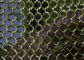 スペース ディバイダーの金属の網の飾り布、ホテルのカーテン真鍮ワイヤーChainmailリング網