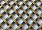 金色の建築金網、ひだを付けられた平らなワイヤー スクリーンの網6mmの開き