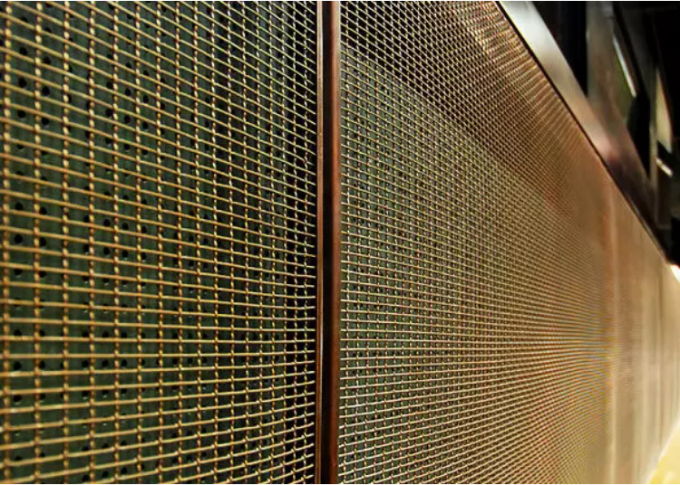 フレームのデザイン・サービスの供給の旧式な銅が付いている建築金属の網目スクリーン