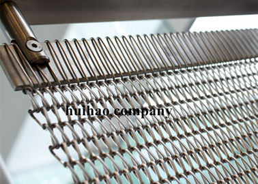 店の飾り布のディバイダーのためのローズの金の運輸螺線形の織り方の金網W1.2m x L 3m