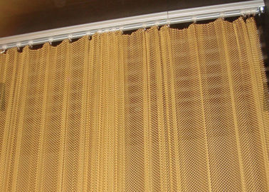 0.8MM Dia 4mm Decoraiveの金属の網のカーテン、壁カバーのための金属のコイルの飾り布