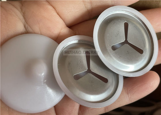 304グレードステンレス鋼遮音クリップ、白ポリキャップ付き、CD溶接ピンに38mmで取り付け