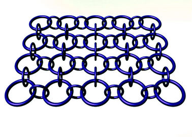 保証区域の背景のためのステンレス鋼の鎖のブレードの金属リング網