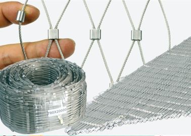 建築塀Xはワイヤー ロープの網、適用範囲が広いステンレス鋼ケーブルの網をがちです