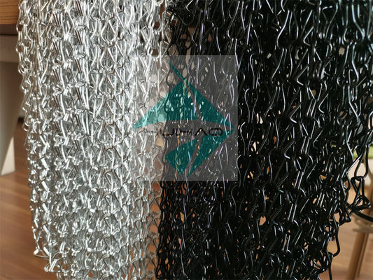 壁のディバイダー1.6mmの金属の網の飾り布は表面処理のアルミニウム チェーン・リンクを陽極酸化した