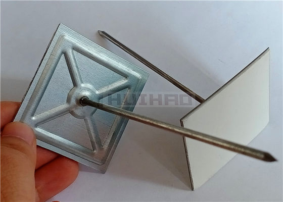 二重表面テープ クリップ苦境のグラス ウールが付いている自己接着絶縁材ピン12Ga Dia