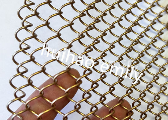 8x8mm アペルチャー アルミニウム金属コイルメッシュ 空間分割カーテンとして