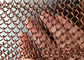 部屋ディバイダーのアルミニウム コイルの網の飾り布、銅色の金属のチェーン カーテン