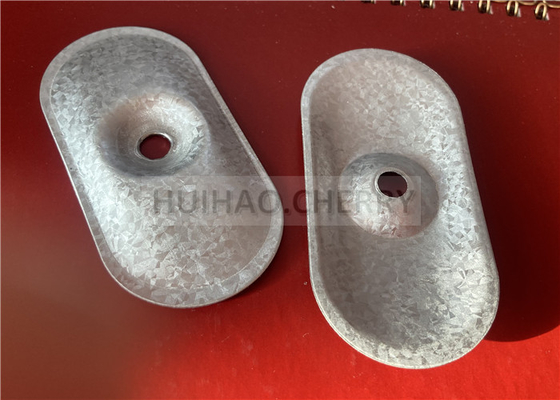 ガルヴァルーム 鉄鋼 メタルシームプレート 82x40mm 屋根固定器