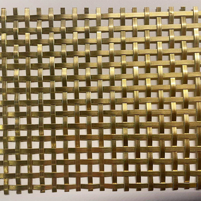 建物の外装ファサード用真鍮装飾ワイヤーメッシュ
