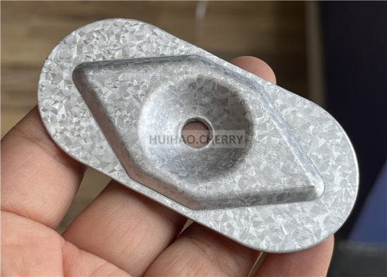 ガルヴァルーム 鉄鋼 メタルシームプレート 82x40mm 屋根固定器