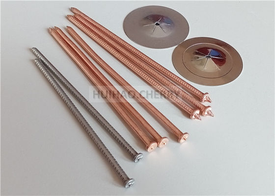 銅で覆われた軽鋼CDスタッド 溶接ピン 3mm X 85mm 断熱材料の固定