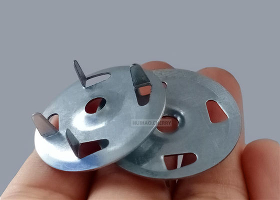 Galvanized Steel 1-1/4" Metal Washer With Fingers For Securing Wire Or Expanded Metal Lath