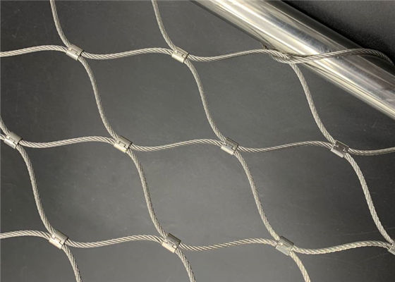 2.5mm ステンレス鋼フェルールロープメッシュ、ビルファサードグリーンウォール用、強度と柔軟性