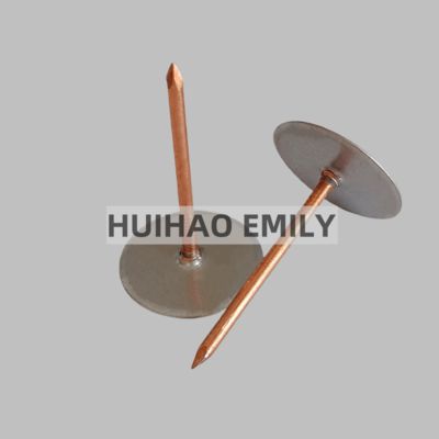 50mm 亜鉛メッキ鋼製カップヘッド溶接ピン、断熱材を製造品内部に固定するため