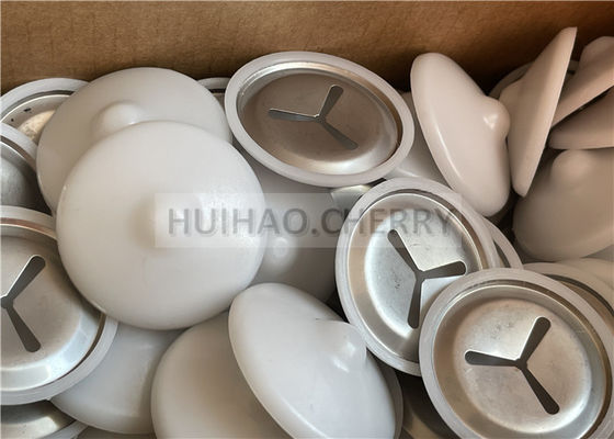 304グレードステンレス鋼遮音クリップ、白ポリキャップ付き、CD溶接ピンに38mmで取り付け