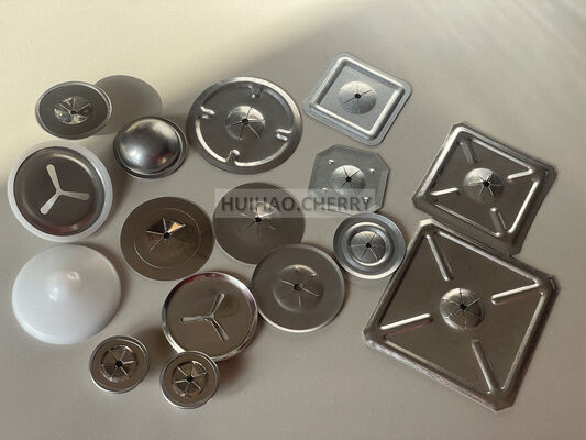 1-1/4" 耐腐食性セルフロックワッシャー 316ステンレス鋼 正方形ロックワッシャー ロックウール断熱材用