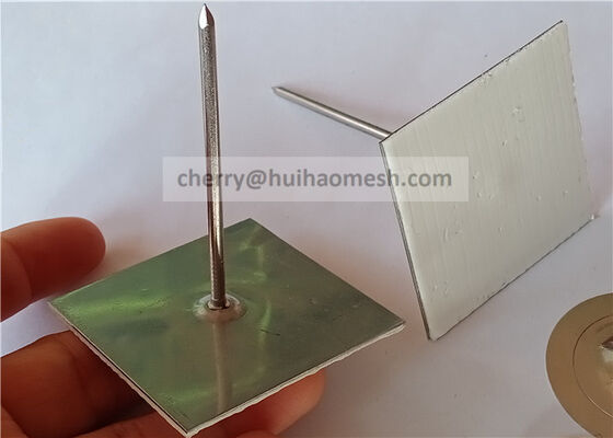 63.5mm 鋼筋ガルバン化自立スチック保温ピン 泡の保温パネルを設置する