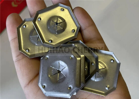 1-1/4" 耐腐食性セルフロックワッシャー 316ステンレス鋼 正方形ロックワッシャー ロックウール断熱材用