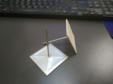 2.7mm x 70mm 自己粘着ロックウールピン 50 x 50 mm ベース (ほこり除去用)