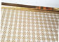 金色フレームが付いている装飾の角目のタイプ手すりの手すりの織り方の網