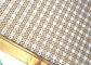 金色フレームが付いている装飾の角目のタイプ手すりの手すりの織り方の網