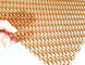 ひだを付けられたワイヤー装飾的なステンレス鋼の編まれた網の金色5mmの覆いピッチ