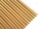 店の飾り布のディバイダーのためのローズの金の運輸螺線形の織り方の金網W1.2m x L 3m