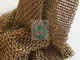 窓の日曜日の陰のための金属色のChainmailの織り方リング網のタイプ旧式な出現の金属の網の飾り布