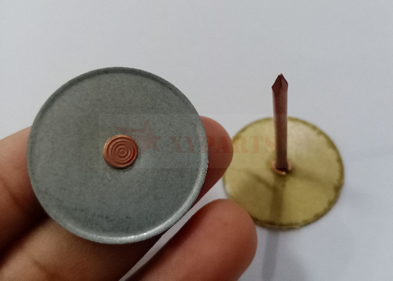 カップヘッド・インソレーション 溶接ピン 30mm 丸いベース