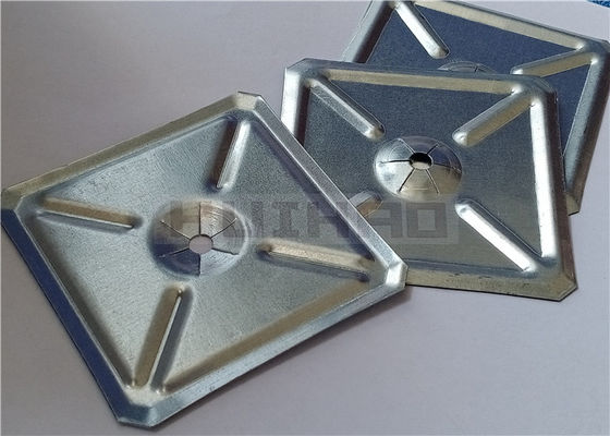 60x60mm角セルフロックワッシャーはスタッド溶接絶縁ピンを固定するために使用します