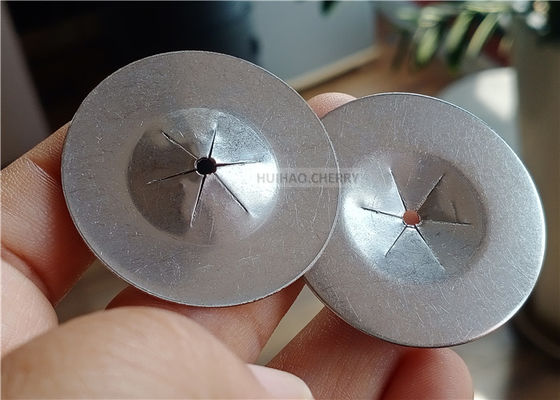 1-1/2インチ 38mm 丸型フラットセルフロックワッシャー ステンレス鋼304 12ゲージ断熱ピン固定用