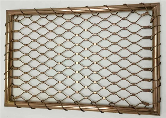 フレキシブルで耐久性のあるステンレス鋼ケーブルメッシュフェンス、手すりインフィルネット用