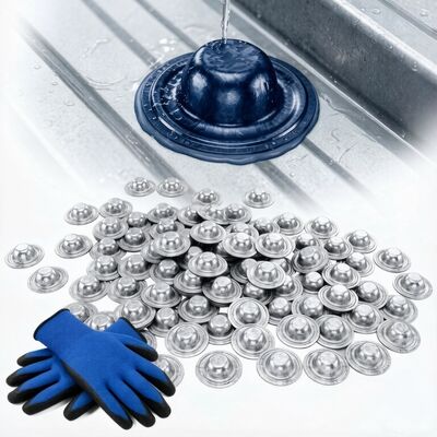 36mmx11mm メタル 防水 屋根 スクロール キャップカバー 屋根 ヘックス セルフ 掘削 スクロール