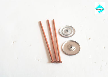 炭素鋼のコンデンサーの排出のスタッド溶接は3mm x銅のコートとの80mmをピンで止めます