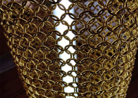 ランプのかさのためのステンレス鋼Chainmailリング2.5mm金属のコイルの飾り布