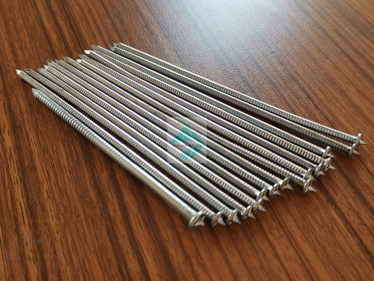 2.7 X 75MMの平らな頭部が付いているアルミニウムCD溶接ピン、10Ga X 110mmの自己の錠洗濯機が付いているCDスタッド溶接の釘