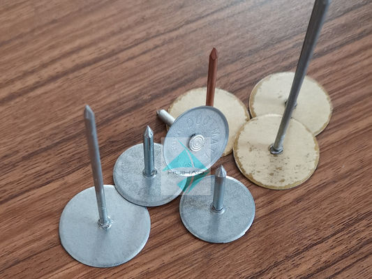 12Gauge 38mmの導管組織の金属によってすくわれるヘッド溶接ピン、HAVCシステムのための岩綿の絶縁材の溶接釘