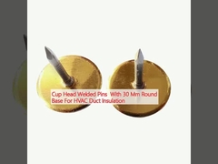 コップヘッド 溶接ピン 30mm 丸いベース