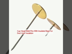 カップヘッド用溶接ピン 絶縁基付き 管内隔離用