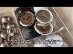 サイズと材質をカスタマイズ可能なセルフロックワッシャーまたはHuihao製のセルフロックキャップ