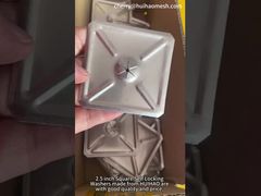 2-1/2インチ 正方形セルフロックワッシャー ステンレス鋼材 断熱材固定用